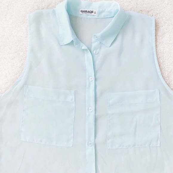 Garage Sleeveless Chiffon Blouse - Picture 2 of 5